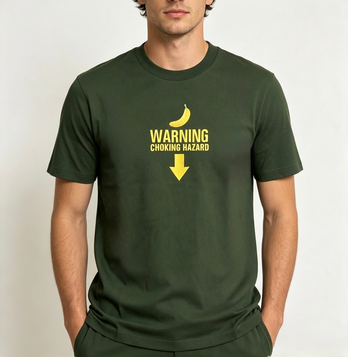 Warning Choking Hazard Embroidered Tee