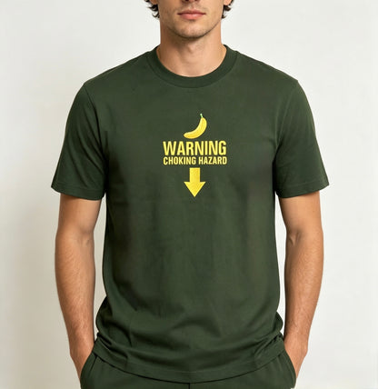 Warning Choking Hazard Embroidered Tee