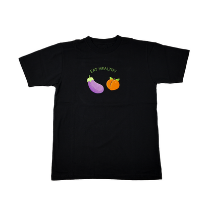 Eat Healthy Embroidered Tee