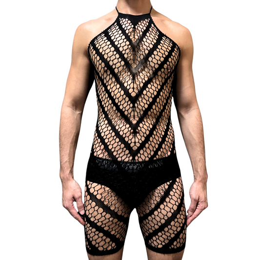 HERRINGBONE Mesh Body Stocking