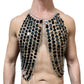 Black Sequin Body Chain Harness