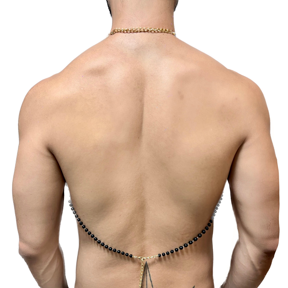 Body Chain Back Black Pearl Body Chain – Haus of Circuit