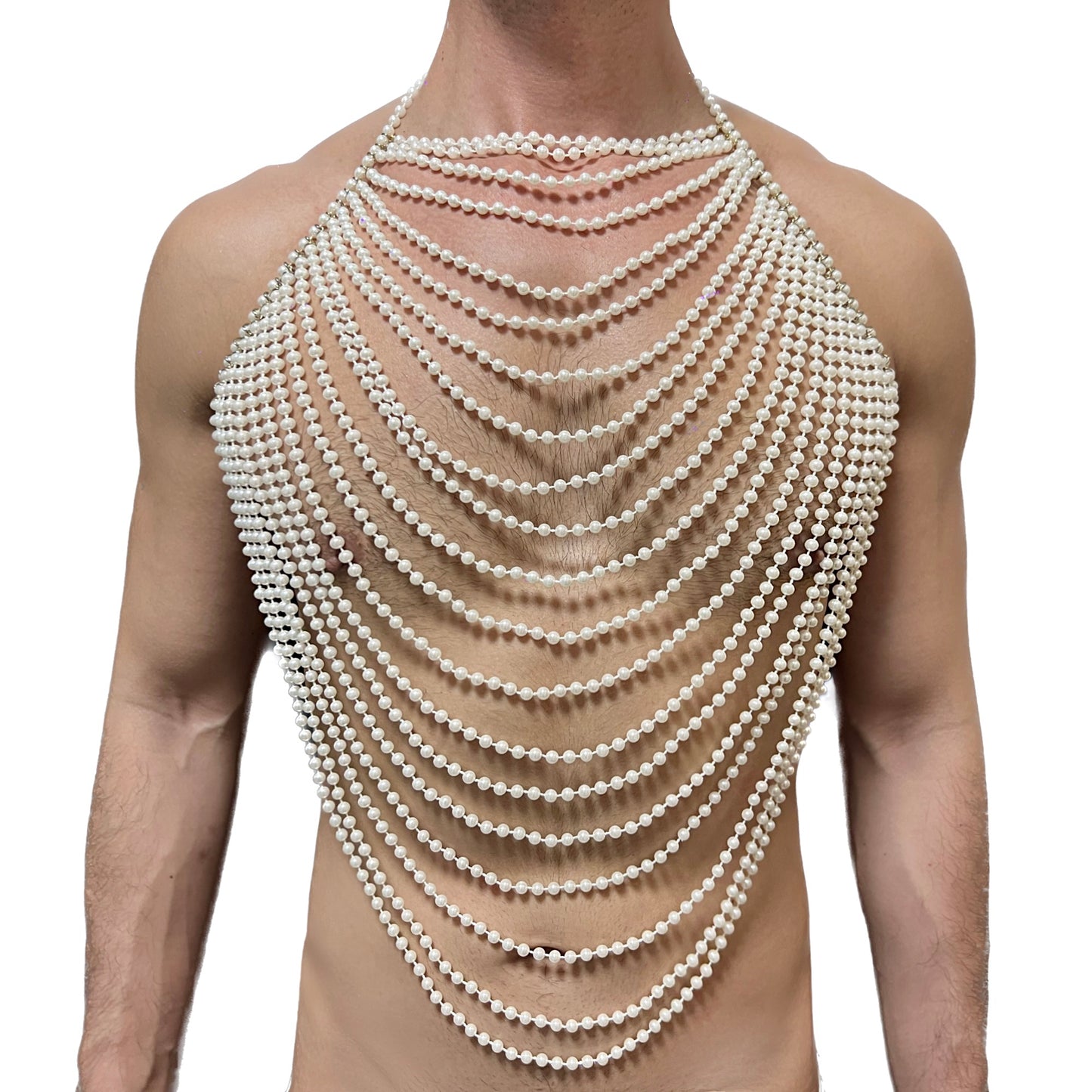 White Pearl Body Chain