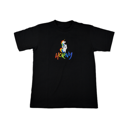 Horny Unicorn Embroidered Tee