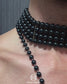 Black Pearl Choker Harness