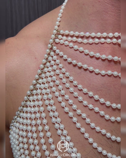 White Pearl Body Chain