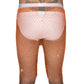 Neon Orange Rhinestone Mesh Shorts