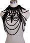 Black Pearl Choker Shoulder Necklace