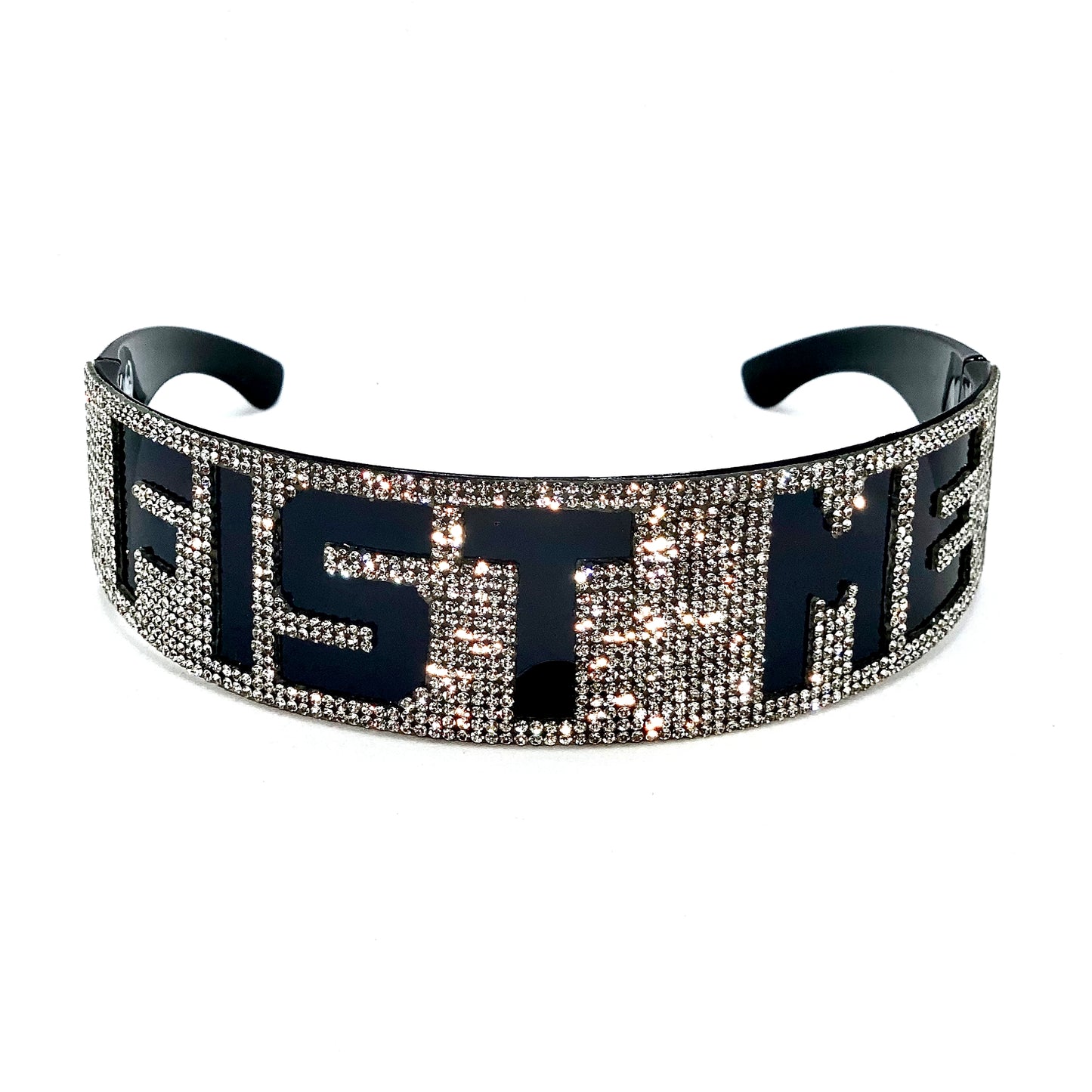 FIST ME Rhinestone Statement Glasses [Xtra]