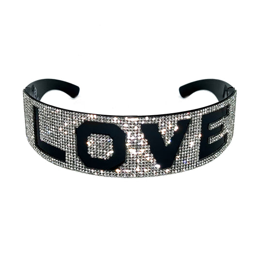 LOVE Rhinestone Statement Glasses [Xtra]