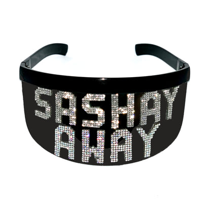 SASHAY AWAY Rhinestone Statement Glasses [Lite-XL]