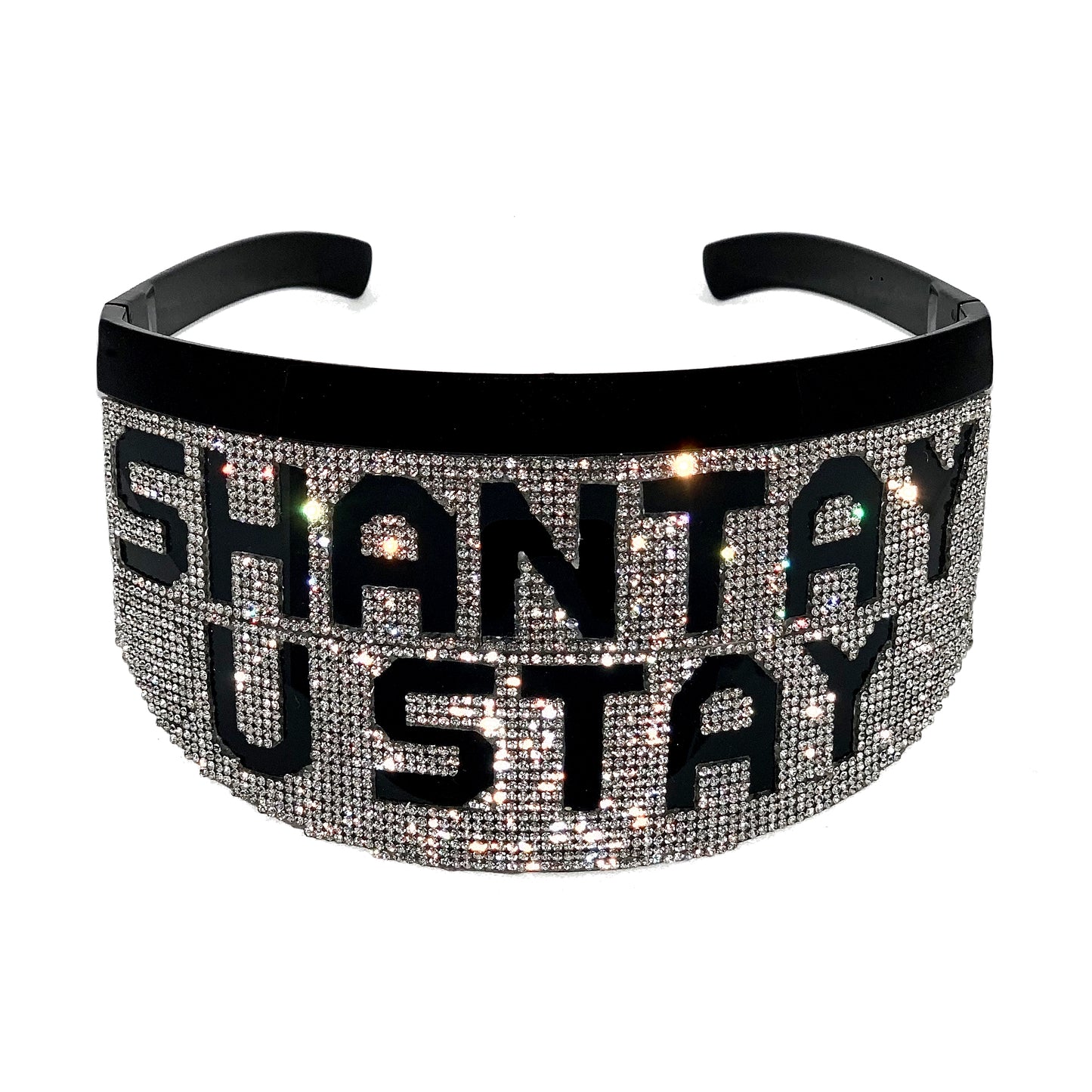 SHANTAY U STAY Rhinestone Statement Glasses [Xtra-XL]