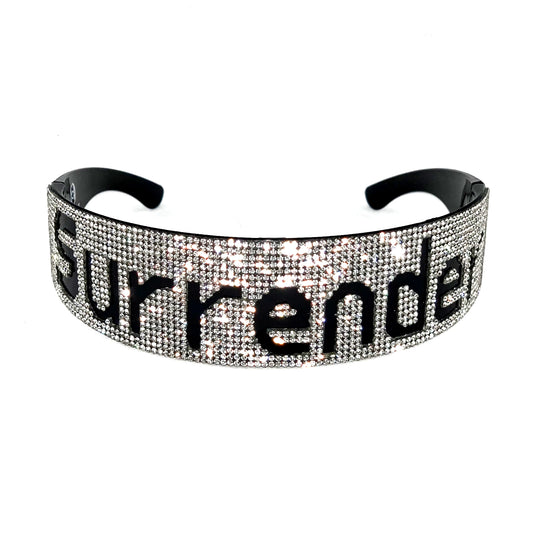 SURRENDER Rhinestone Statement Glasses [Xtra]