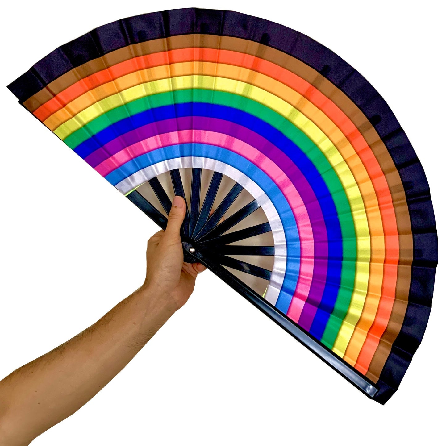 Rainbow Pride Clack Fan (UV Reactive)