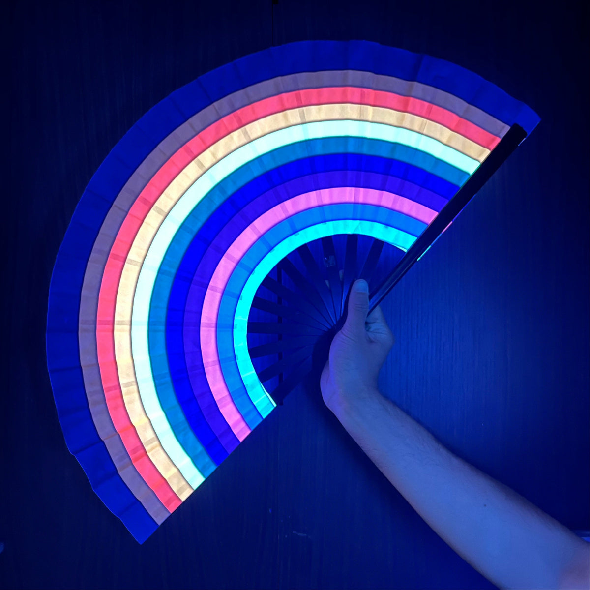 Fan Led Lgbt Rainbow Pride Clack Fan (UV Reactive) – Haus of Circuit
